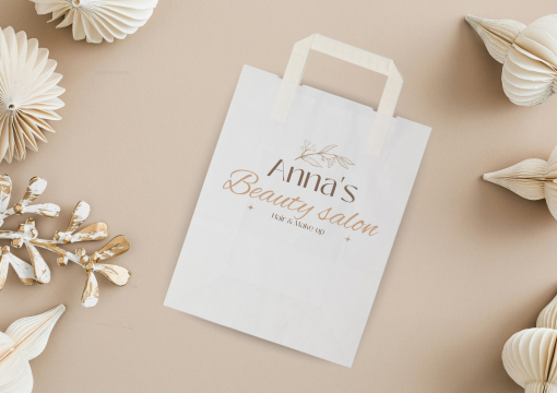  Sacs papier kraft avec anses plates | Paysdesenveloppes.fr