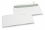 Enveloppes blanches en papier, 114 x 229 mm (US), 90gr, bande adhésive | Paysdesenveloppes.fr