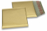 Enveloppes à bulles ECO métallisées mat colorées - or 165 x 165 mm | Paysdesenveloppes.fr