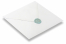 Sceaux en cire - Lily français blue clair sur l'enveloppe | Paysdesenveloppes.fr