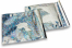 Enveloppes aluminium métallisées colorées - argent holographique 220 x 220 mm | Paysdesenveloppes.fr