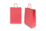 Sacs papier kraft avec anses rondes - rouge, 260 x 120 x 350 mm, 90 gr | Paysdesenveloppes.fr
