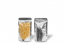 Sachets stand-up métalliques transparents - argent métallisé, 110 x 185 x 70 mm - 250 ml | Paysdesenveloppes.fr
