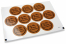 Pastilles adhésives thème communion - la mia prima comunione marron avec la guirlande noire | Paysdesenveloppes.fr