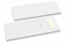 Pochettes à couverts blanc avec  incision + blanc serviette en papier | Paysdesenveloppes.fr