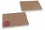 Enveloppes pour faire-part de naissance - Marron + baby rose | Paysdesenveloppes.fr