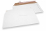 Enveloppes carton ondulé blanc - 250 x 410 mm | Paysdesenveloppes.fr