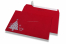 Enveloppes colorées pour Noël - Rouge, avec sapin de Noël | Paysdesenveloppes.fr