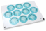 Pastilles adhésives thème communion - la mia prima comunione croix bleue | Paysdesenveloppes.fr