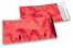 Enveloppes aluminium métallisées colorées - rouge 114 x 229 mm | Paysdesenveloppes.fr