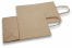 Sacs papier kraft avec anses rondes - brun rayé, 220 x 100 x 310 mm, 90 gr | Paysdesenveloppes.fr