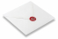 Sceaux en cire - Rose sur l'enveloppe | Paysdesenveloppes.fr