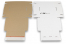 Boîte postale pliante extra-plate avec bande adhésive - blanc | Paysdesenveloppes.fr