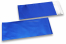 Enveloppes aluminium métallisées mat - bleu foncé 110 x 220 mm | Paysdesenveloppes.fr