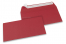Enveloppes papier colorées - Rouge foncé, 110 x 220 mm | Paysdesenveloppes.fr