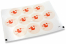 Pastilles adhésives thème naissance - cigogne rouge | Paysdesenveloppes.fr