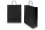 Sacs papier kraft avec anses rondes - noir, 320 x 120 x 410 mm, 100 gr | Paysdesenveloppes.fr