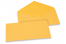 Enveloppes colorées pour cartes de voeux - jaune or, 110 x 220 mm | Paysdesenveloppes.fr
