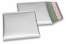 Enveloppes à bulles ECO métallisées mat colorées - argent 165 x 165 mm | Paysdesenveloppes.fr