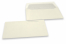 Enveloppes artisanales papier à bords frangés - patte gommée, avec doublure intérieure | Paysdesenveloppes.fr