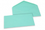 Enveloppes colorées pour cartes de voeux - turquoise, 110 x 220 mm | Paysdesenveloppes.fr