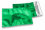 Enveloppes aluminium métallisées colorées - vert 114 x 162 mm | Paysdesenveloppes.fr