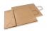Sacs papier kraft avec anses rondes - brun, 320 x 140 x 420 mm, 100 gr | Paysdesenveloppes.fr