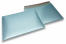 Enveloppes à bulles ECO métallisées mat colorées - bleu glacial 320 x 425 mm | Paysdesenveloppes.fr