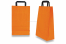 Sacs papier kraft avec anses plates - orange | Paysdesenveloppes.fr