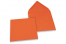 Enveloppes colorées pour cartes de voeux - orange, 155 x 155 mm | Paysdesenveloppes.fr