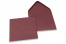 Enveloppes colorées pour cartes de voeux  - bordeaux, 155 x 155 mm | Paysdesenveloppes.fr