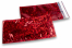 Enveloppes aluminium métallisées colorées - rouge holographique 114 x 229 mm | Paysdesenveloppes.fr