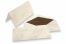 Enveloppe Marbre (110 x 220 mm) et carte (105 x 210 mm) - marbré beige, doublure intérieure beige | Paysdesenveloppes.fr