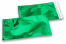 Enveloppes aluminium métallisées colorées - vert 114 x 229 mm | Paysdesenveloppes.fr