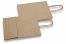 Sacs papier kraft avec anses rondes - brun rayé, 180 x 80 x 220 mm, 90 gr | Paysdesenveloppes.fr