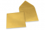 Enveloppes colorées pour cartes de voeux - or métallisé, 155 x 155 mm | Paysdesenveloppes.fr