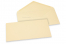 Enveloppes colorées pour cartes de voeux - blanc ivoire, 110 x 220 mm | Paysdesenveloppes.fr
