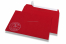 Enveloppes colorées pour Noël - Rouge, avec bonhomme de neige | Paysdesenveloppes.fr