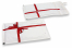Enveloppes à bulles emballage cadeaux - Blanc avec noeud | Paysdesenveloppes.fr