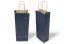 Sacs à vin en papier - bleu foncé | Paysdesenveloppes.fr