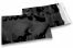Enveloppes aluminium métallisées colorées - noir  162 x 229 mm | Paysdesenveloppes.fr