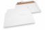 Enveloppes carton ondulé blanc - 245 x 345 mm | Paysdesenveloppes.fr