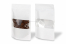 Sachets kraft à fermeture zip avec fenêtre - blanc, 180 x 290 x 90 mm, 1000 ml | Paysdesenveloppes.fr