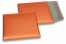 Enveloppes à bulles ECO métallisées mat colorées - orange 165 x 165 mm | Paysdesenveloppes.fr