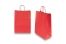 Sacs papier kraft avec anses rondes - rouge vif, 260 x 120 x 350 mm, 90 gr | Paysdesenveloppes.fr