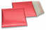 Enveloppes à bulles ECO métallique - rouge 165 x 165 mm | Paysdesenveloppes.fr