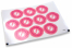 Pastilles adhésives thème naissance - pieds rose | Paysdesenveloppes.fr
