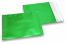 Enveloppes aluminium métallisées mat - vert 165 x 165 mm | Paysdesenveloppes.fr