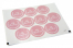 Pastilles adhésives thème baptêmee - mi bautizo rose avec la guirlande blanche | Paysdesenveloppes.fr