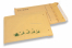 Enveloppes à bulles marron pour Noël - Traîneau vert | Paysdesenveloppes.fr